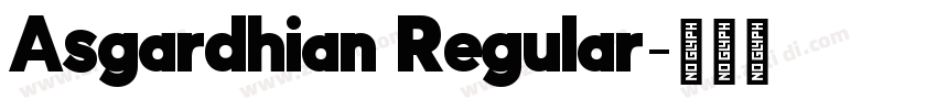 Asgardhian Regular字体转换